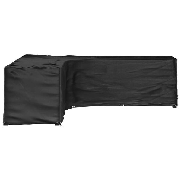 vidaXL Sodo baldų uždangalas, 300x300x90cm, 20 kilpučių, L formos