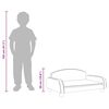 vidaXL Vaiki&scaron;ka sofa, pilkos spalvos, 70x45x30cm, dirbtinė oda