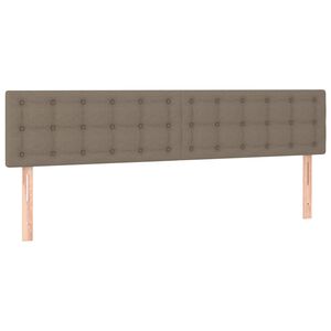 vidaXL Galvūgaliai, taupe spalvos, 160x5x78/88 cm, audinys