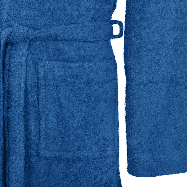 vidaXL Chalatas KINN Mėlyna XXXL Medvilnė