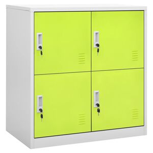 vidaXL Persirengimo spintelė, pilka ir žalia, 90x45x92,5cm, plienas
