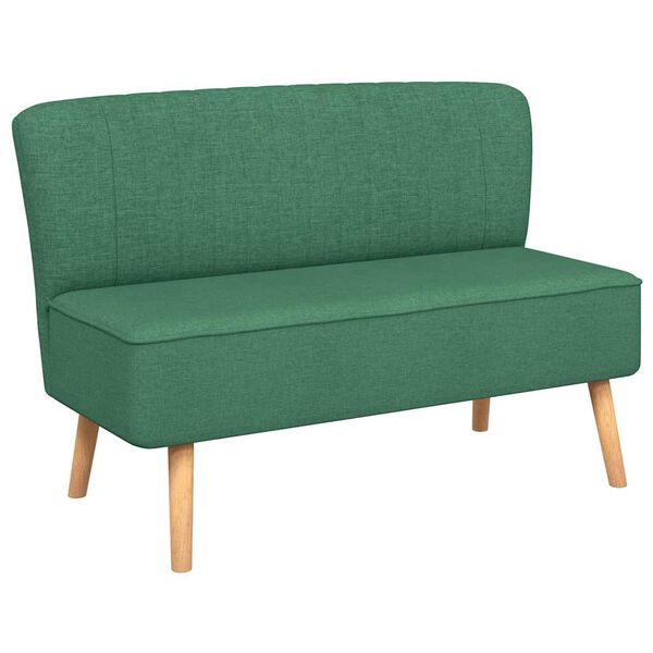 vidaXL Sofa, audinys, 117x55,5x77cm, žalia