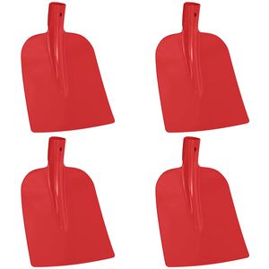 vidaXL Kastuvo galva 4 pcs Raudona 32 x 24,5 cm