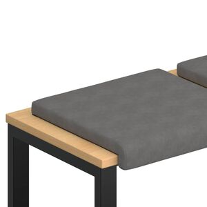 vidaXL Suoliuko pagalvė 2 vnt. Mikropluo&scaron;tas Tamsiai pilka Gylis 35 cm