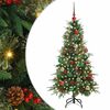 vidaXL Dirbtinė Sulankstoma Kalėdų Eglutė Žalia 150 cm PE ir PVC