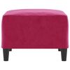 vidaXL Pakoja, raudonojo vyno spalvos, 70x55x41cm, aksomas