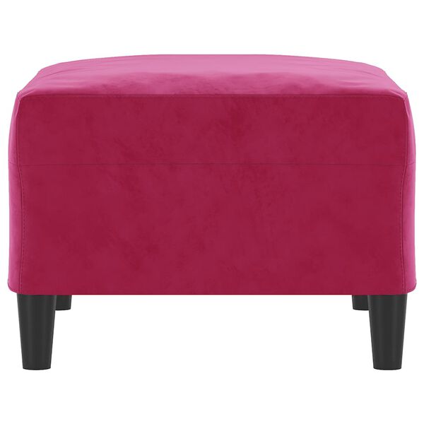 vidaXL Pakoja, raudonojo vyno spalvos, 70x55x41cm, aksomas