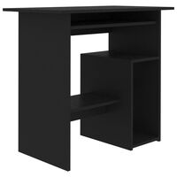 vidaXL Rašomasis stalas, juodos spalvos, 80x45x74cm, MDP