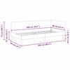 vidaXL Kampinė lovos konstrukcija su galvūgalio Taupe 90 cm x 200 cm