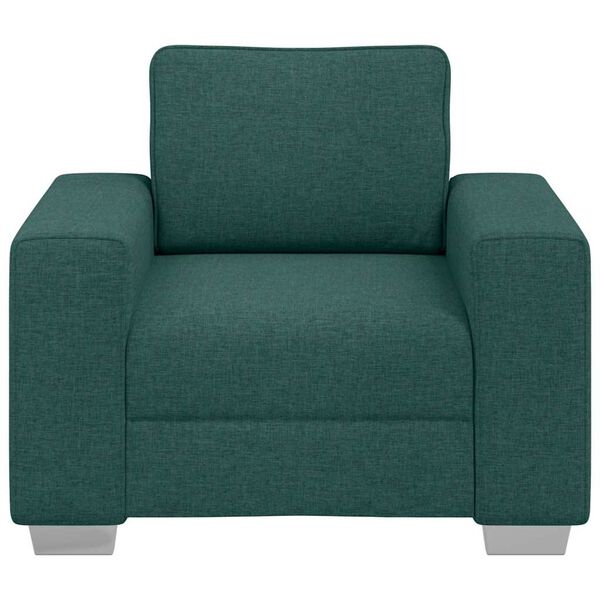 vidaXL Sofa Tamsiai žalia 100 x 77 x 82 cm audinys