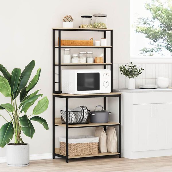 vidaXL Virtuvės lentyna Sonoma ąžuolas 80 x 40 x 168 cm