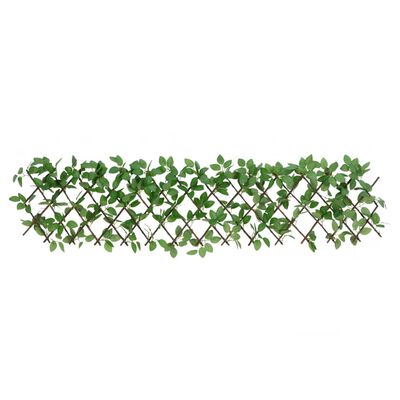 vidaXL Dirbtinės gebenės treliažas, žalias, 180x30cm, prailginamas