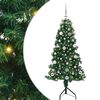 vidaXL Kampinis dirbtinis Kalėdų medis Žalia 150 cm PVC ir metalas