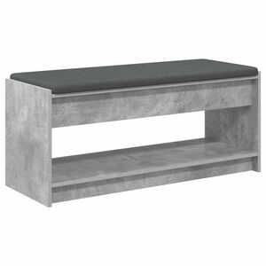 vidaXL Koridoriaus suolas su pagalve Betono Pilka 103 x 38 x 45 cm