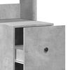 vidaXL Virtuvės spintelė, betono pilka, 35x50x180cm, apdirbta mediena
