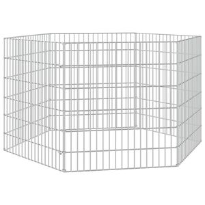 vidaXL Aptvaras gyvūnams, 6 segmentai, 54x60cm, galvanizuota geležis