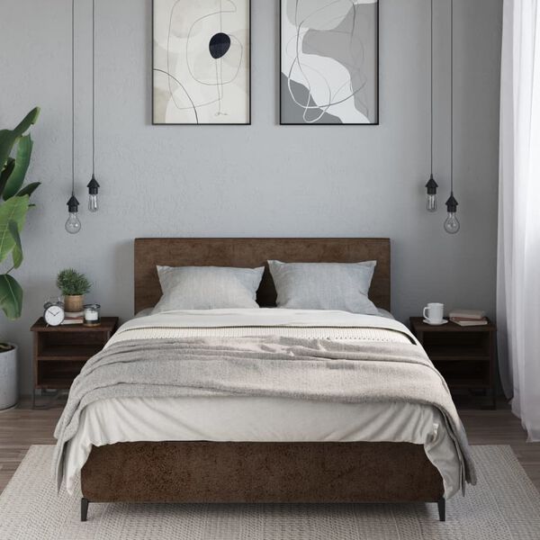 vidaXL Naktinės spintelės, 2vnt., rudos ąžuolo, 40x30x40cm, mediena