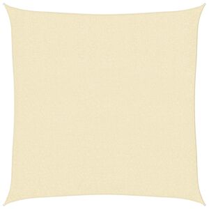 vidaXL Tentas nuo saulės, HDPE, kvadrato formos, 2x2m, kreminė sp.