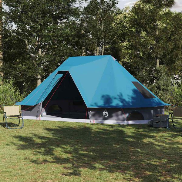 vidaXL Šeimos Tipi Šlikas Tipi su stogu Mėlyna 680 x 430 x 270 cm