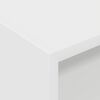 vidaXL Plokštelių spintelė Balta 78,5 x 35 x 45 cm Apdirbta mediena