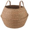 vidaXL Vazonas su rankenomis Natūrali &Oslash; 45 x 36 cm 100% Jūros žolė