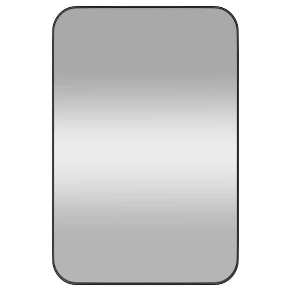 vidaXL Prie sienos montuojamas veidrodis, juodas, 40x60cm