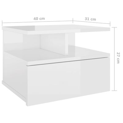 vidaXL Naktiniai staliukai, 2vnt., balti, 40x31x27cm, apdirbta mediena