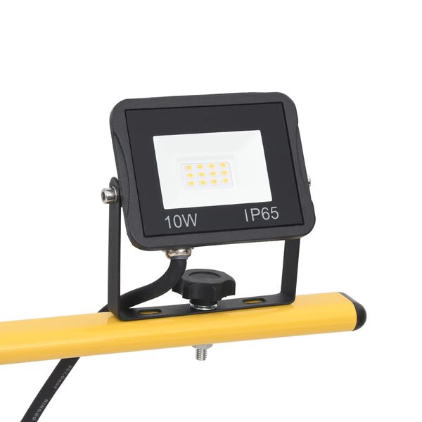 vidaXL LED prožektorius su trikoju, šaltos baltos spalvos, 2x10W