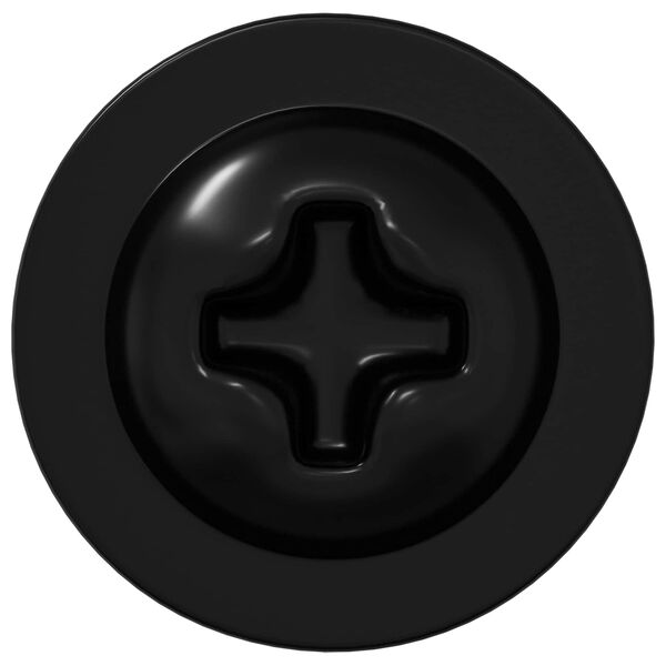 vidaXL Savaranki&scaron;kai įsukamas vienas 16364 pcs Juoda 3,5 x 12 mm