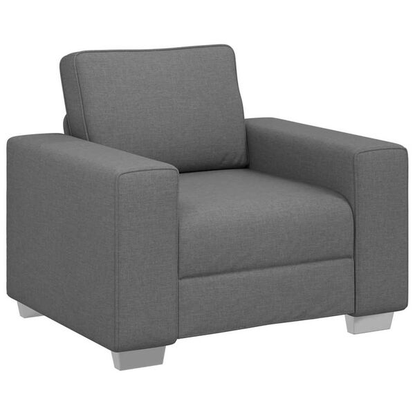 vidaXL Sofa 59cm Tamsiai pilka audinys