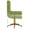 vidaXL Pasukama valgomojo kėdė, &scaron;viesiai žalios spalvos, aksomas