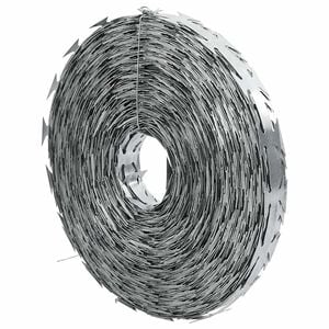 vidaXL Pjaunanti viela Concertina, galvanizuotas plienas, 500m