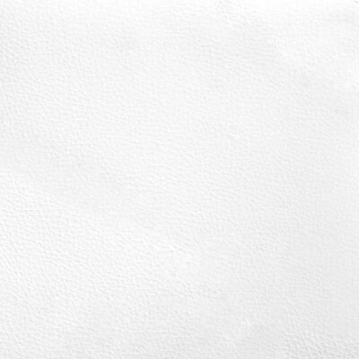 vidaXL Lovos rėmas, juodas/baltas, 140x200cm, dirbtinė oda