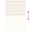 vidaXL zebrinės žaliuzės 115x100 cm audinio plotis 110,9cm poliesteris