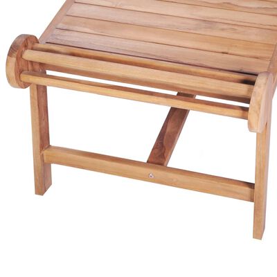 vidaXL Kavos staliukas 100x50x45 cm, tikmedžio med. masyv.