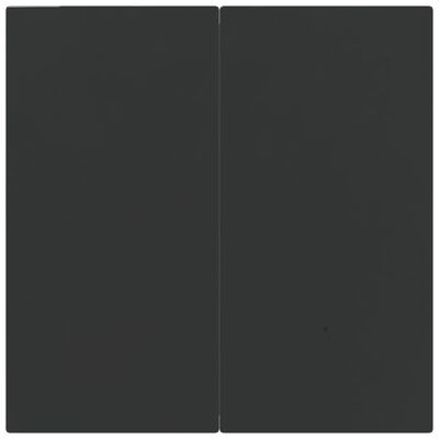 vidaXL Sodo valgomojo baldų komplektas, 3 dalių, juodas, poliratanas