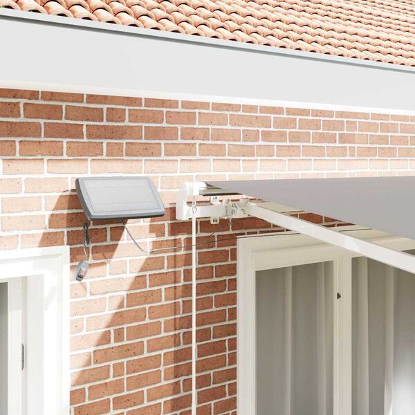 vidaXL I&scaron;traukiama markizė &Scaron;viesiai pilka 350 x 250 cm