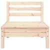 vidaXL Trivietė sodo sofa, pušies medienos masyvas
