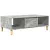 vidaXL Kavos staliukas Betono pilka 102 x 55 x 35 cm Apdirbta mediena