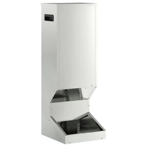 vidaXL Elnių &scaron;ėrykla Sidabro 28 x 30 x 80 cm Cinkuota plienas