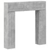 vidaXL Židinio rėmas Betono pilka 102 x 18 x 100,5 cm Apdirbta mediena