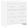 vidaXL Kabalas Balta 75 x 33 x 80 cm Apdirbta mediena
