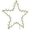 vidaXL Kalėdiniai žibintai Star Silhouette 80 LED &scaron;iltai balta