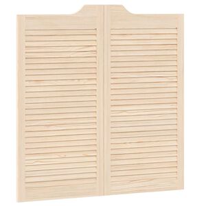 vidaXL Sukamosios durys Natūrali 100 x 50 cm Pu&scaron;ies medienos masyvas