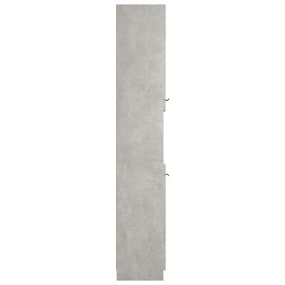 vidaXL Vonios kambario spintelė, betono pilka, 32x34x188,5cm, mediena