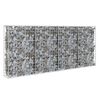 vidaXL Gabiono siena su dang., galvanizuotas plienas, 200x20x85cm