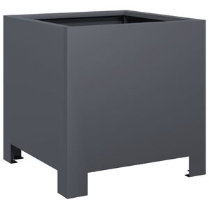 vidaXL Sodo lovelis, antracito spalvos, 30x30x30cm, plienas