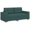 vidaXL Dvivietė sofa, tamsiai žalia, 180x77x82 cm, audinys