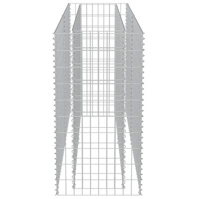 vidaXL Gabiono vazonas, galvanizuotas plienas, 180x50x100cm, aukštas