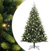 vidaXL Dirbtinis sulankstomas Kalėdų medis su 300 LED Žalia 210 cm